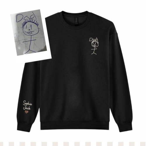 Hand drawing Embroidered Sweater