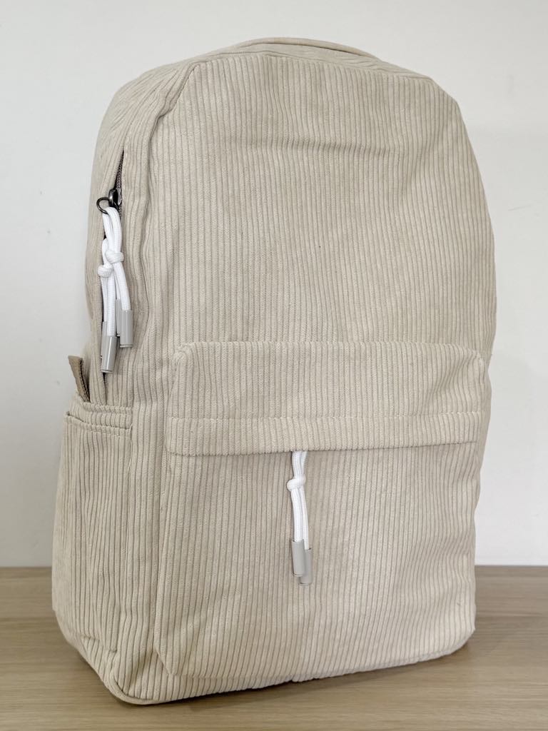 Corduroy Backpack - Natural