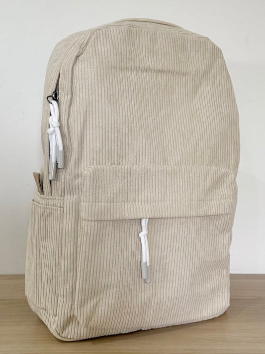 Corduroy Backpack - Natural