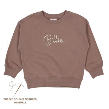 Custom Name Embroidered Sweater - Junior