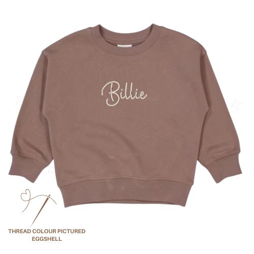 Custom Name Embroidered Sweater - Junior