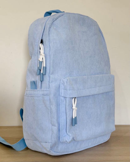 Corduroy Backpack - Blue