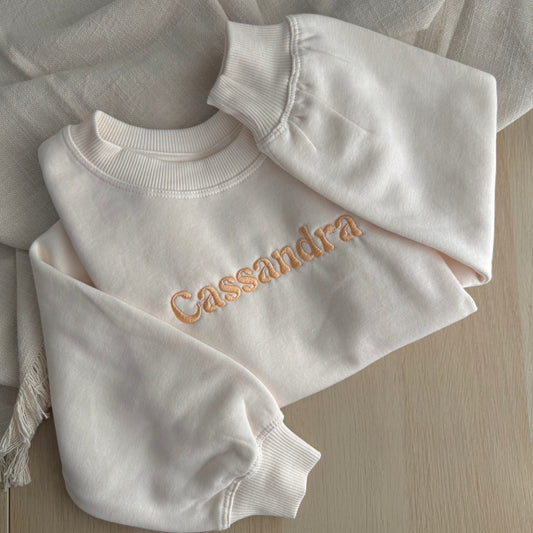 Custom Embroidered Name Sweater - Youth