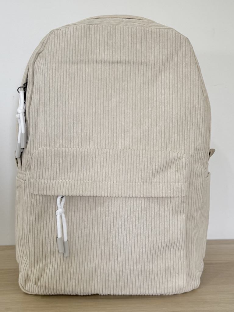 Corduroy Backpack - Natural