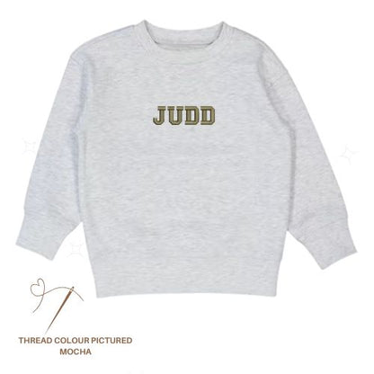 Custom Embroidered Name Sweater - Youth