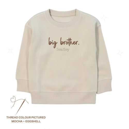Little/Big Sibling Embroidered Name Sweater - Youth