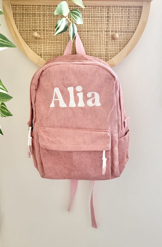 Corduroy Backpack - Dusty Pink