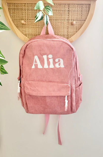 Corduroy Backpack - Dusty Pink