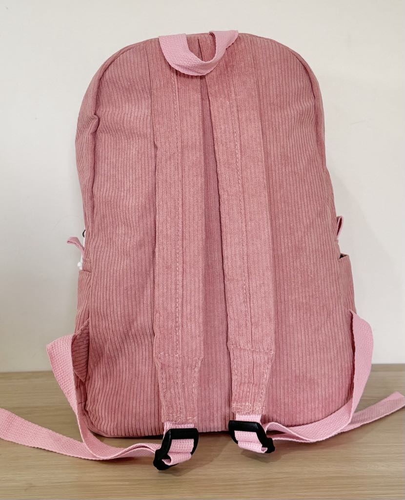 Corduroy Backpack - Dusty Pink