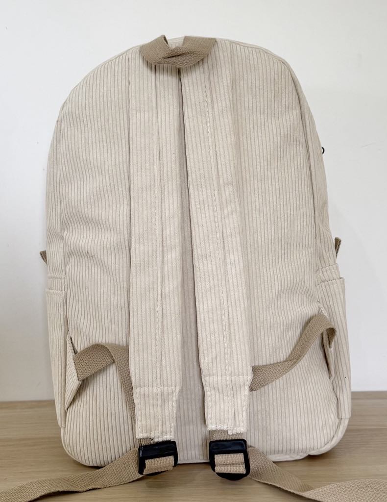 Corduroy Backpack - Natural