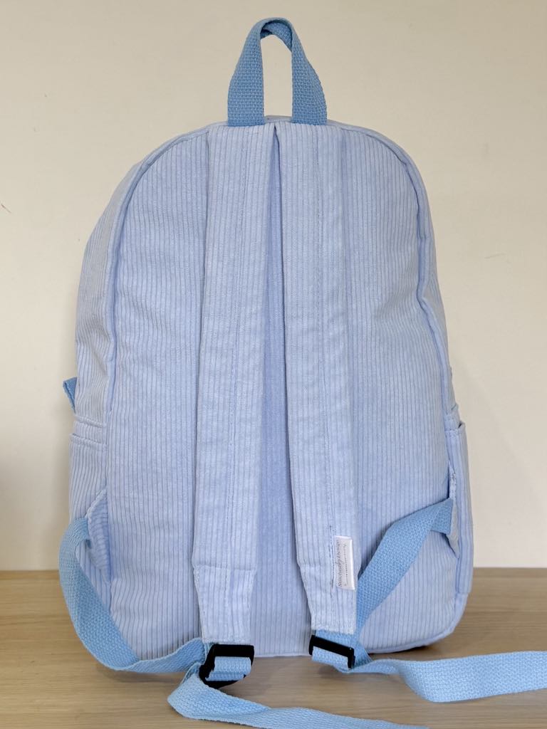Corduroy Backpack - Blue