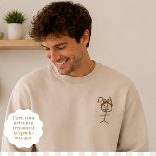 Hand drawing Embroidered Sweater