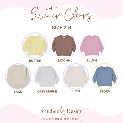 Cherry Monogram Embroidered Sweater - Junior