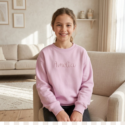 Custom Embroidered Name Sweater - Youth